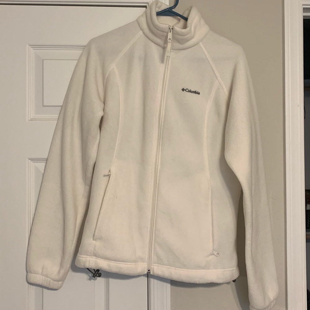 Columbia zip front fleece jacket